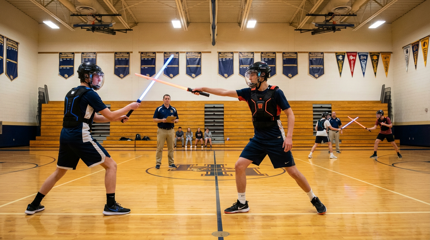 Saber Tag X-Treme League. After-school and PE enrichment programming for middle and high schools