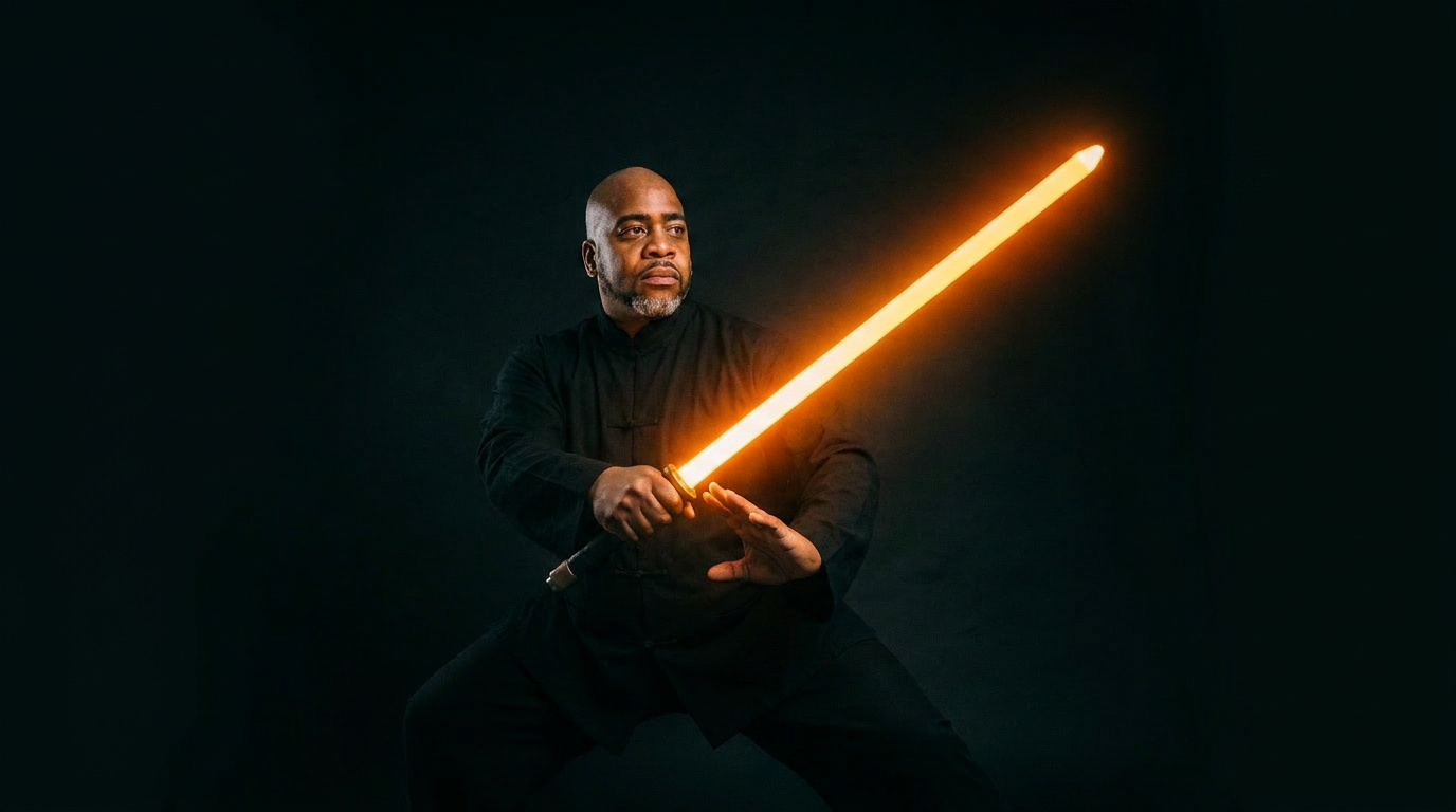 Sifu Armstrong demonstrating Saber Chi